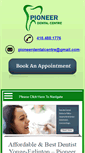 Mobile Screenshot of pioneerdentalcentre.com